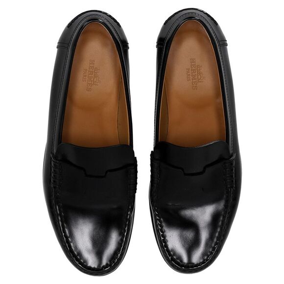 Hermès Kennedy Loafers in Black Leather - Picture 5 of 10